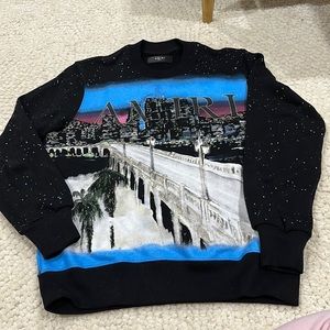 Amiri size S Amiri Painted City Crewneck Sweatshirt
